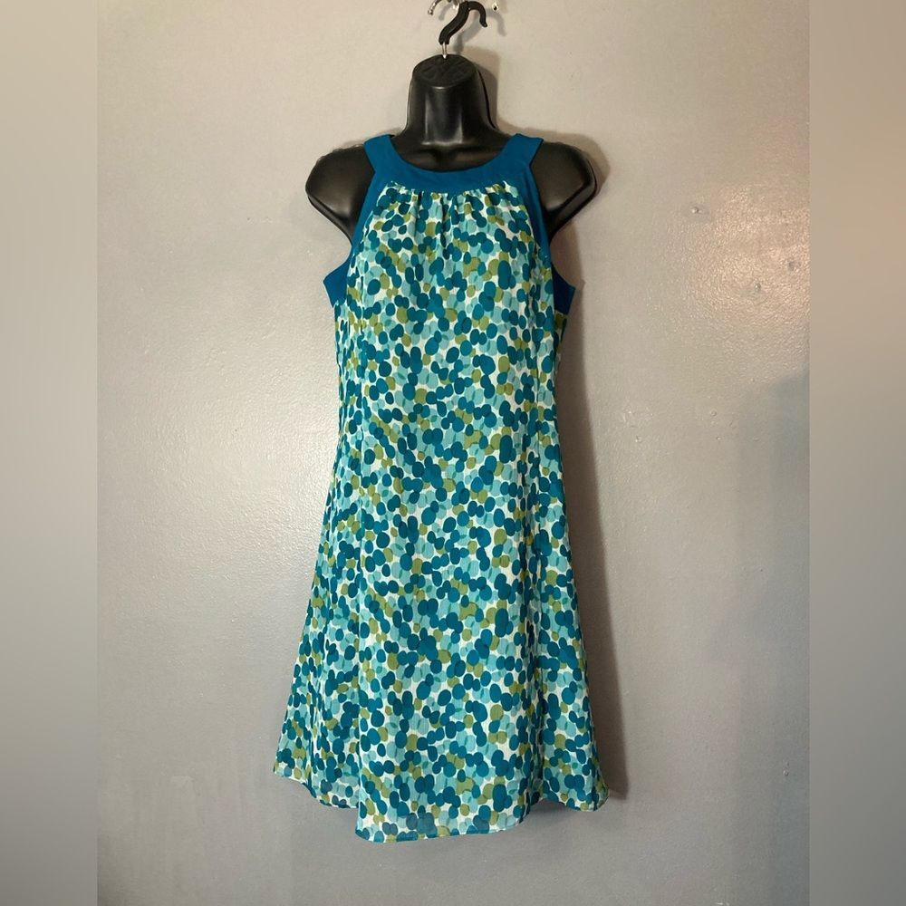 Ann Taylor Loft Teal and green Lightweight Dress